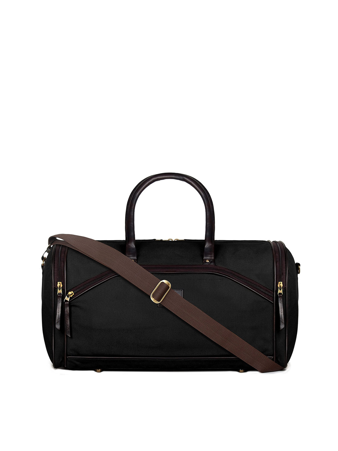 

THE CLOWNFISH Black Solid Duffel Bag