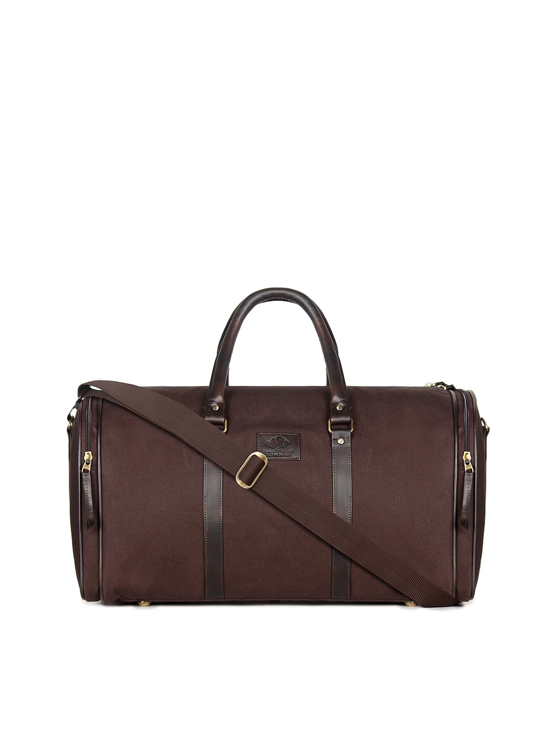 

THE CLOWNFISH Ewan Brown Solid Medium Duffel Bag