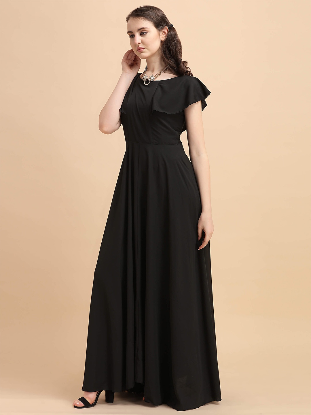 

SHEETAL Associates Black Fit N Flare Dress