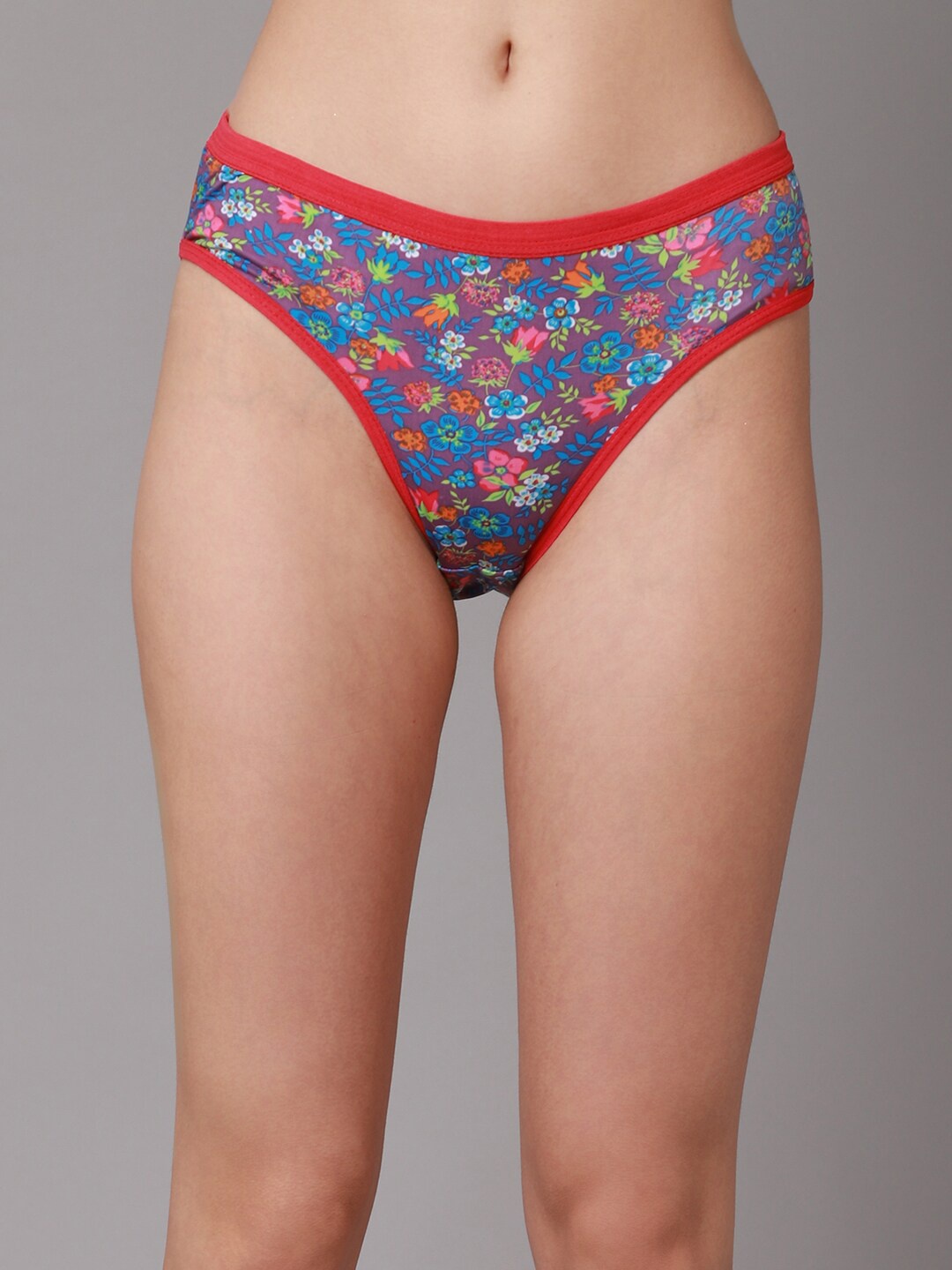 

PrettyCat Women Purple Printed Bikini Briefs