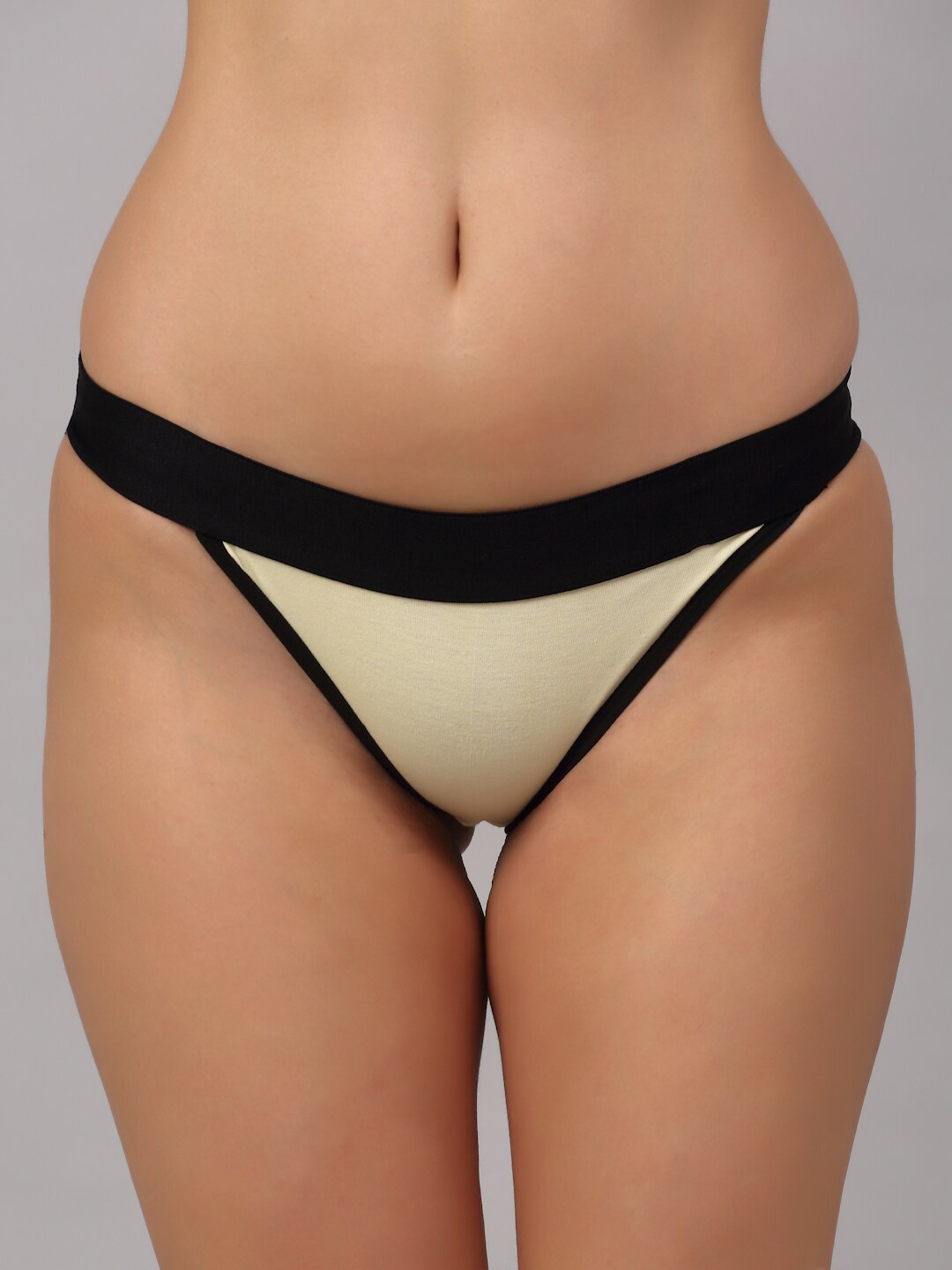 

PrettyCat Women Yellow Self-Design Bikini Briefs