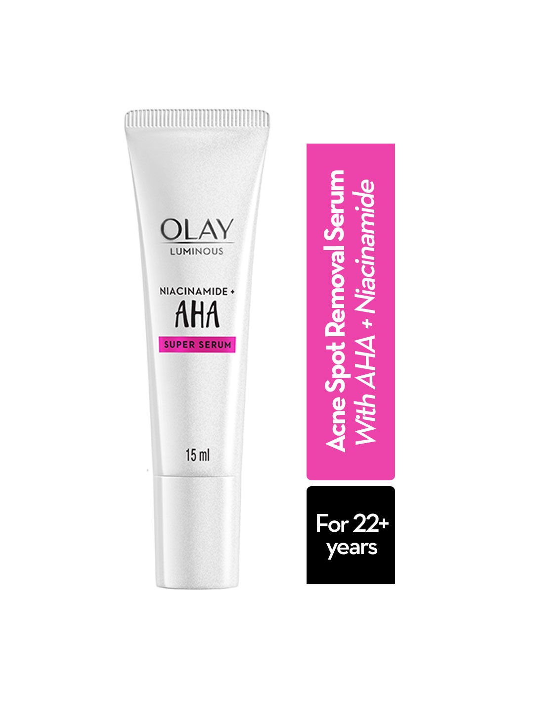 

Olay AHA Face Serum with Niacinamide for Acne Spot Reduction - 15ml, White