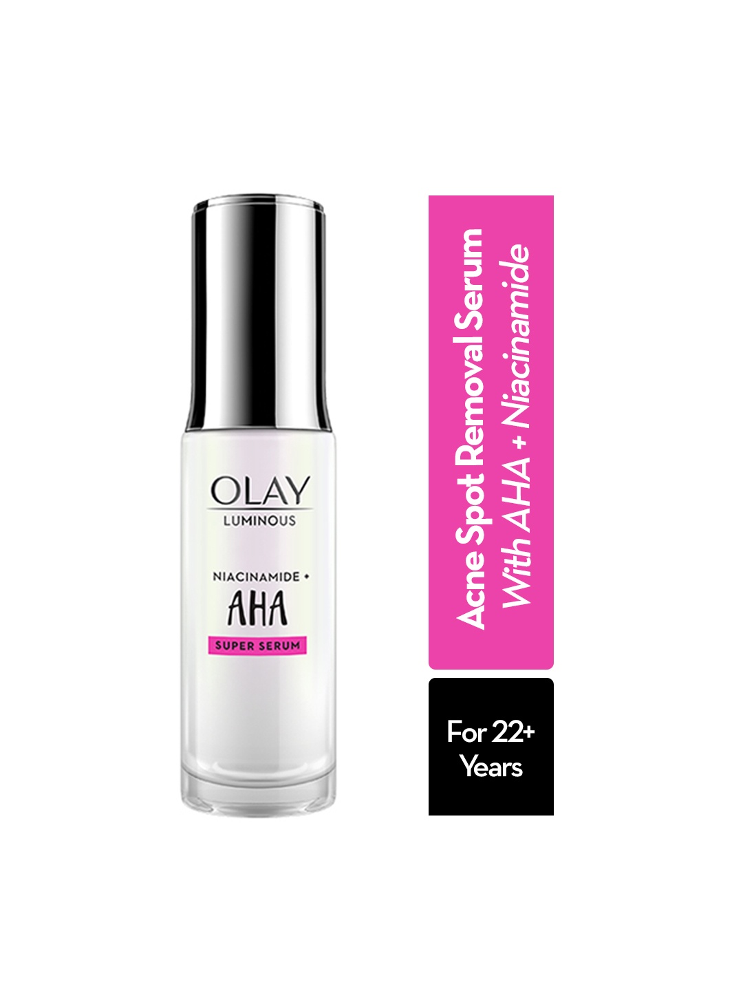

Olay AHA Face Serum with Niacinamide for Acne Spot Reduction - 30ml, White