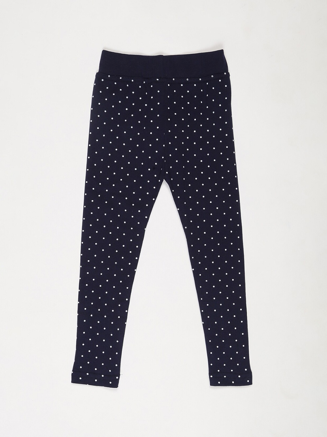 

V2 Value & Variety Girls Blue & White Printed Ankle-Length Leggings