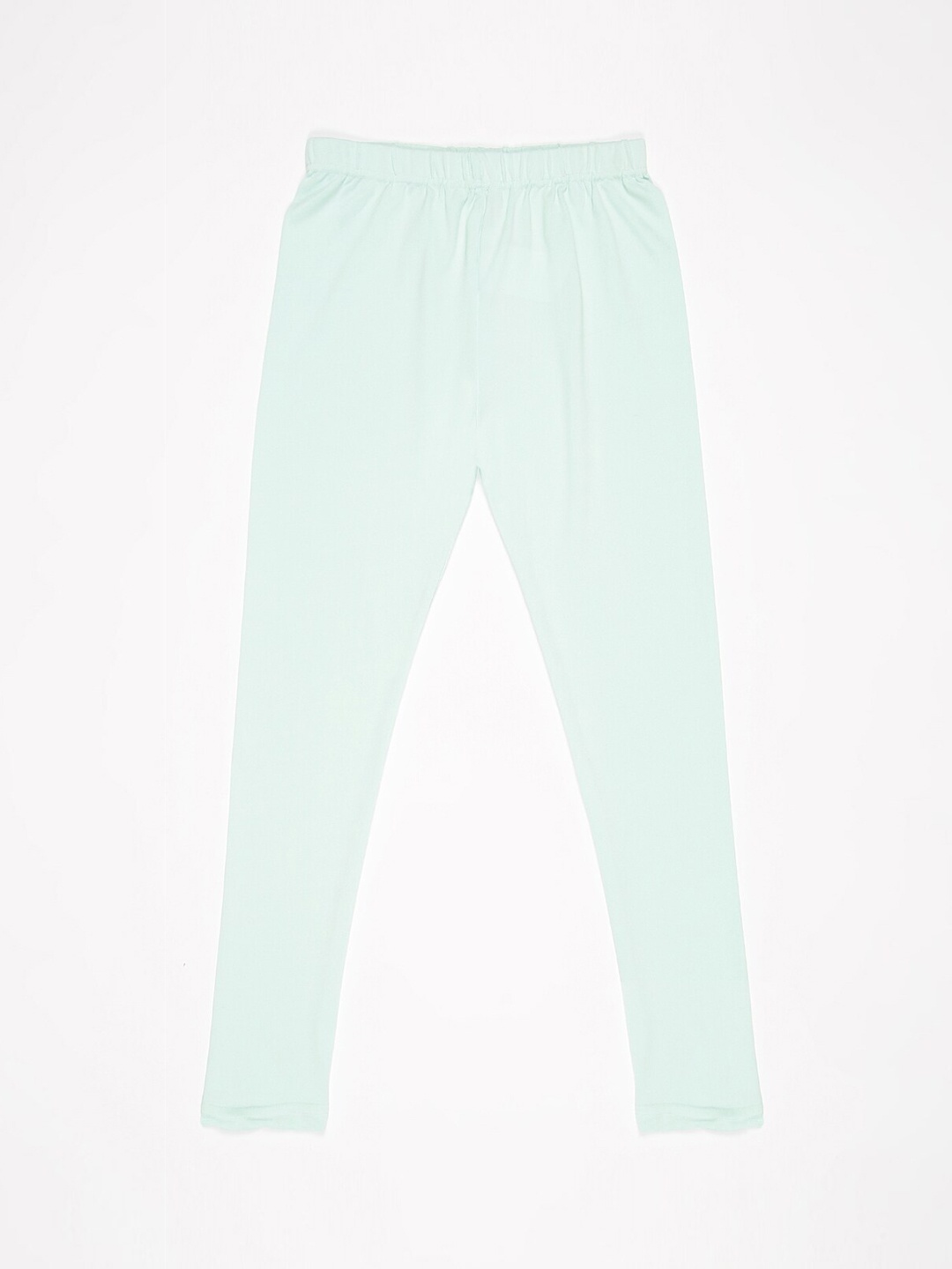 

V2 Value & Variety Girls Blue Solid Ankle-Length Leggings