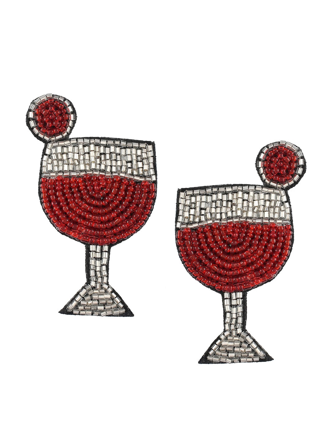 

Shoshaa Women Red Contemporary Drop Earrings