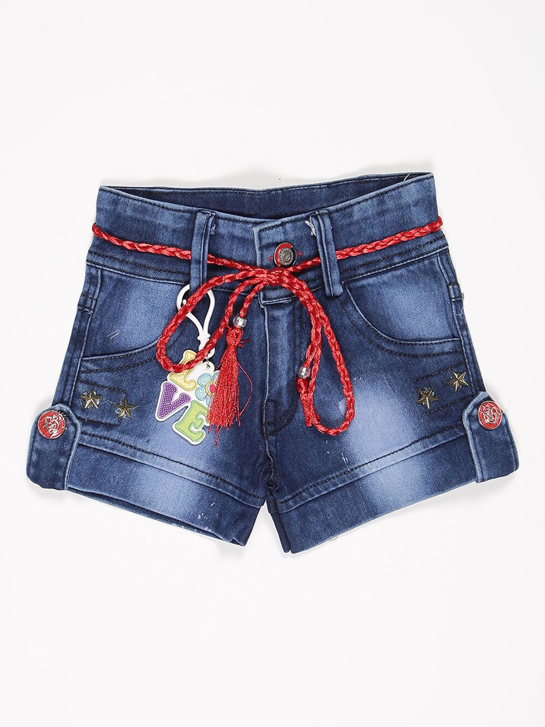 

V2 Value & Variety Girls Blue Denim Shorts
