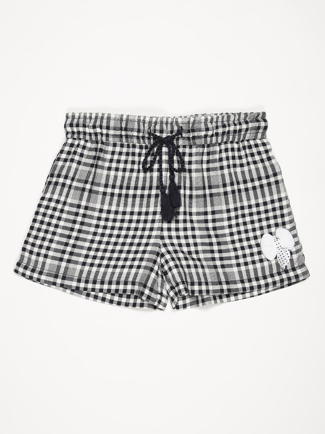 

V2 Value & Variety Girls Blue Checked Shorts