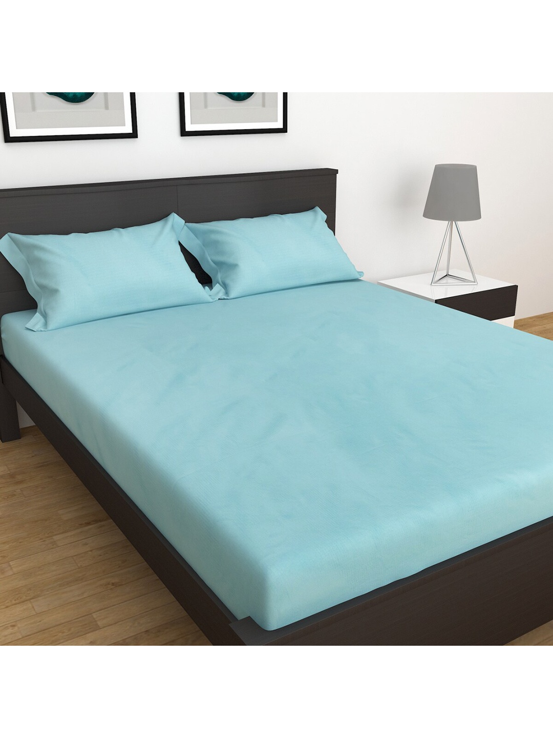 

Home Centre Unisex Blue Bedsheets