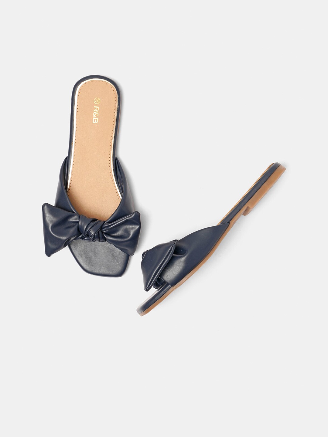 

R&B Women Blue Bows Flats