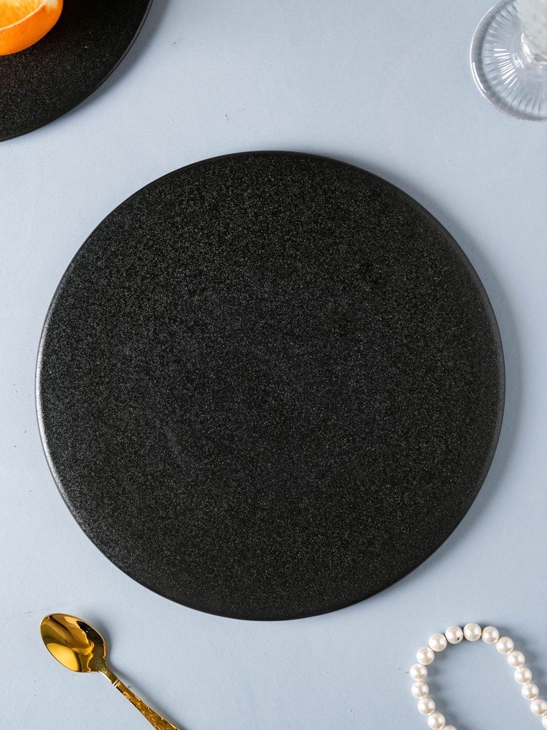 

Nestasia Black Textured Ceramic Cheese Board