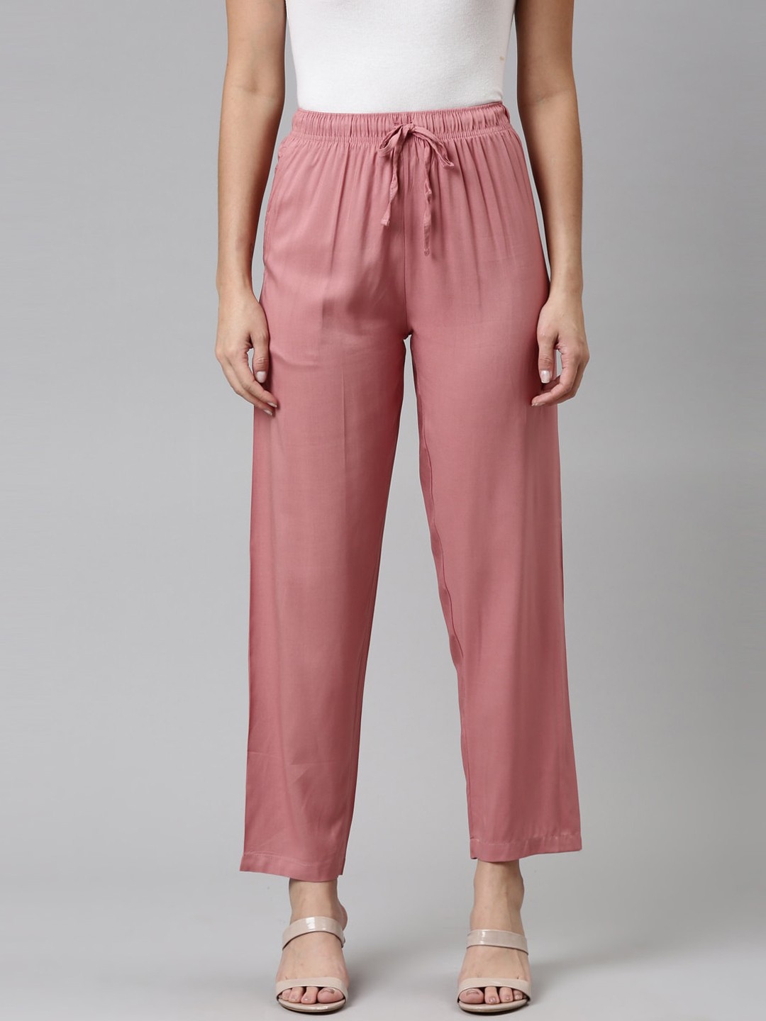 

Go Colors Women Pink Relaxed Trousers