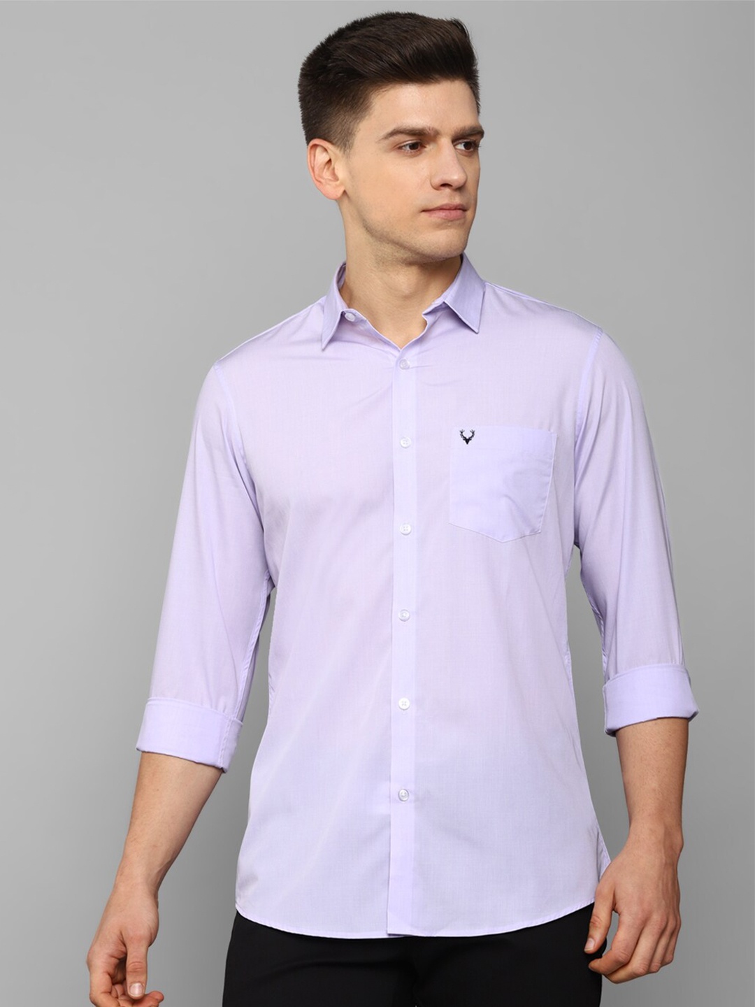 

Allen Solly Men Purple Slim Fit Casual Shirt