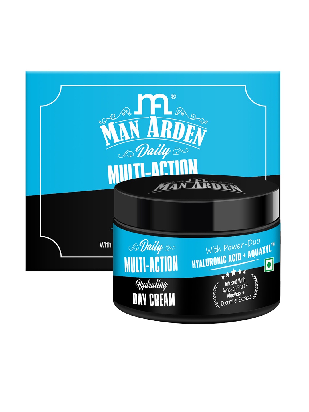 

Man Arden Men Multi-Action Hydrating Day Cream With Aloe Vera & Cucumber Extracts, Black