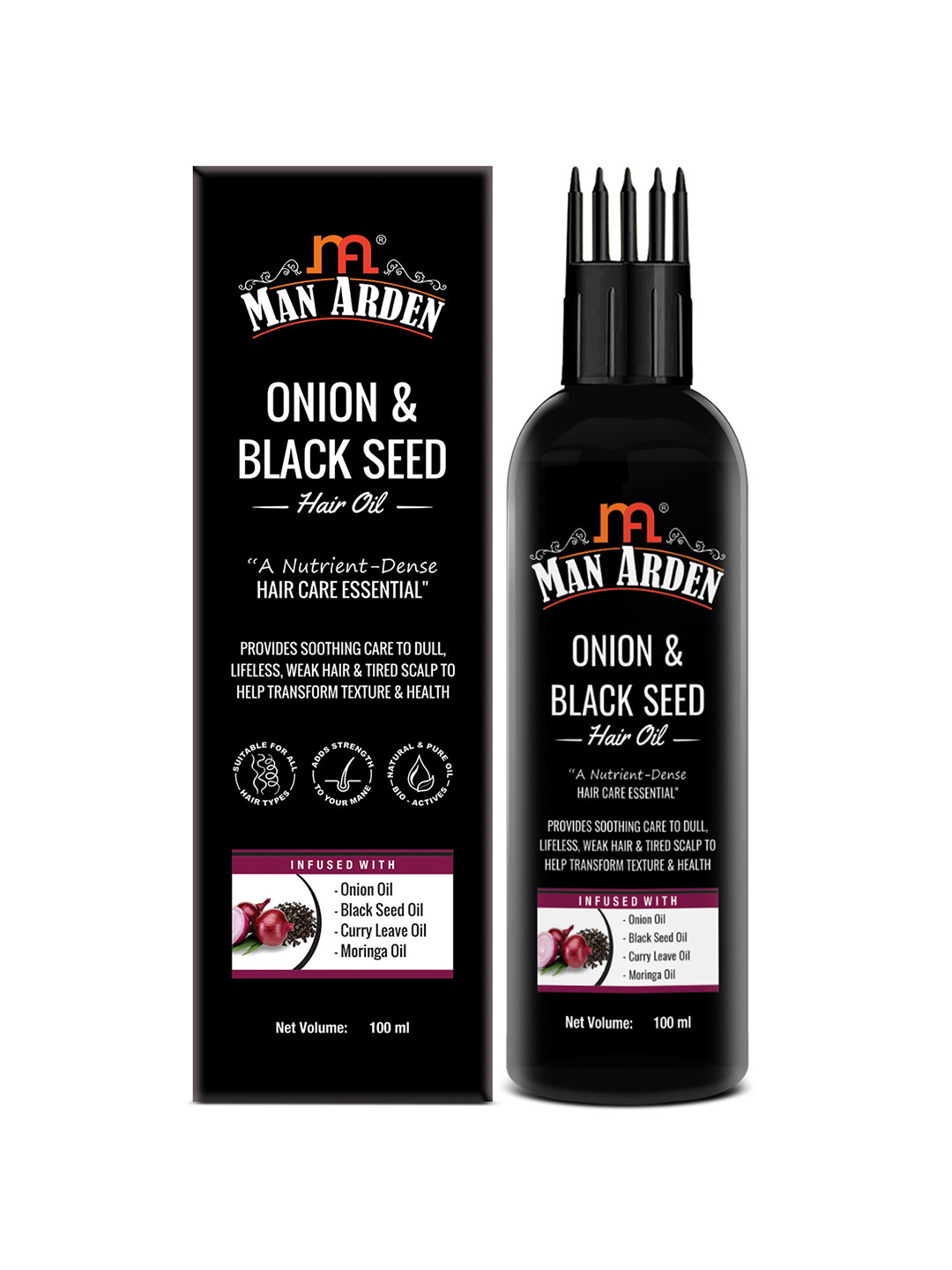 

Man Arden Men Onion & Black Seed Hair Oil, 100 ml