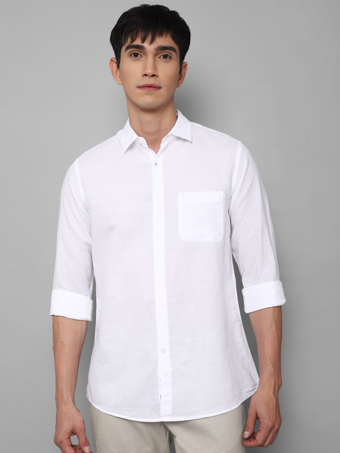 

Allen Solly Men White Slim Fit Casual Shirt