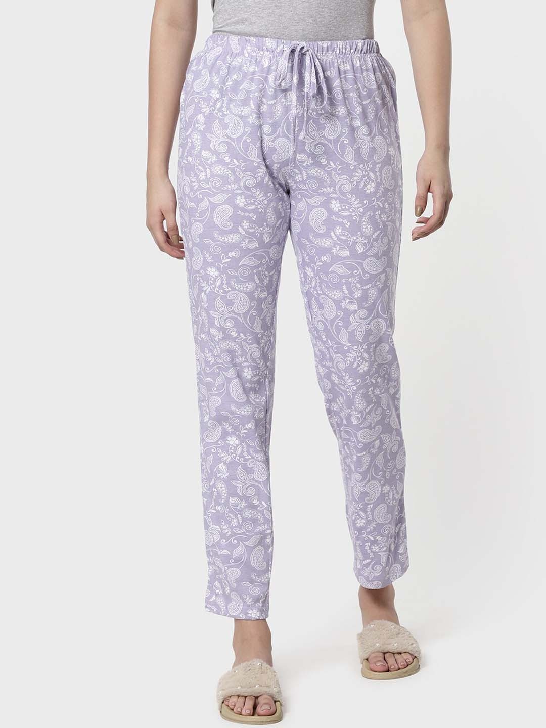 

R&B Women's Lavender Printed Lounge Pants