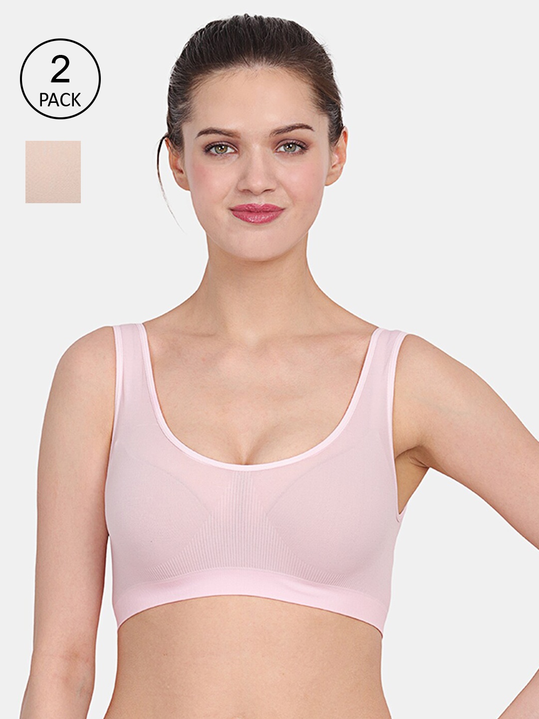

Amour Secret Pink & Nude-Coloured set of 2 Bra