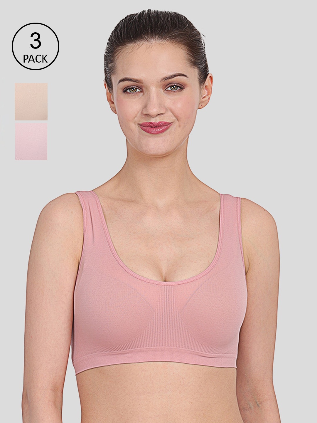 

Amour Secret Peach-Coloured & Pink Bra