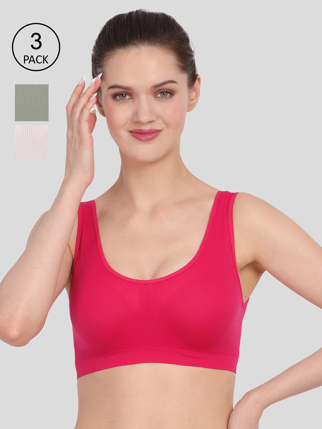 

Amour Secret Women Pack of 3 Bra, White