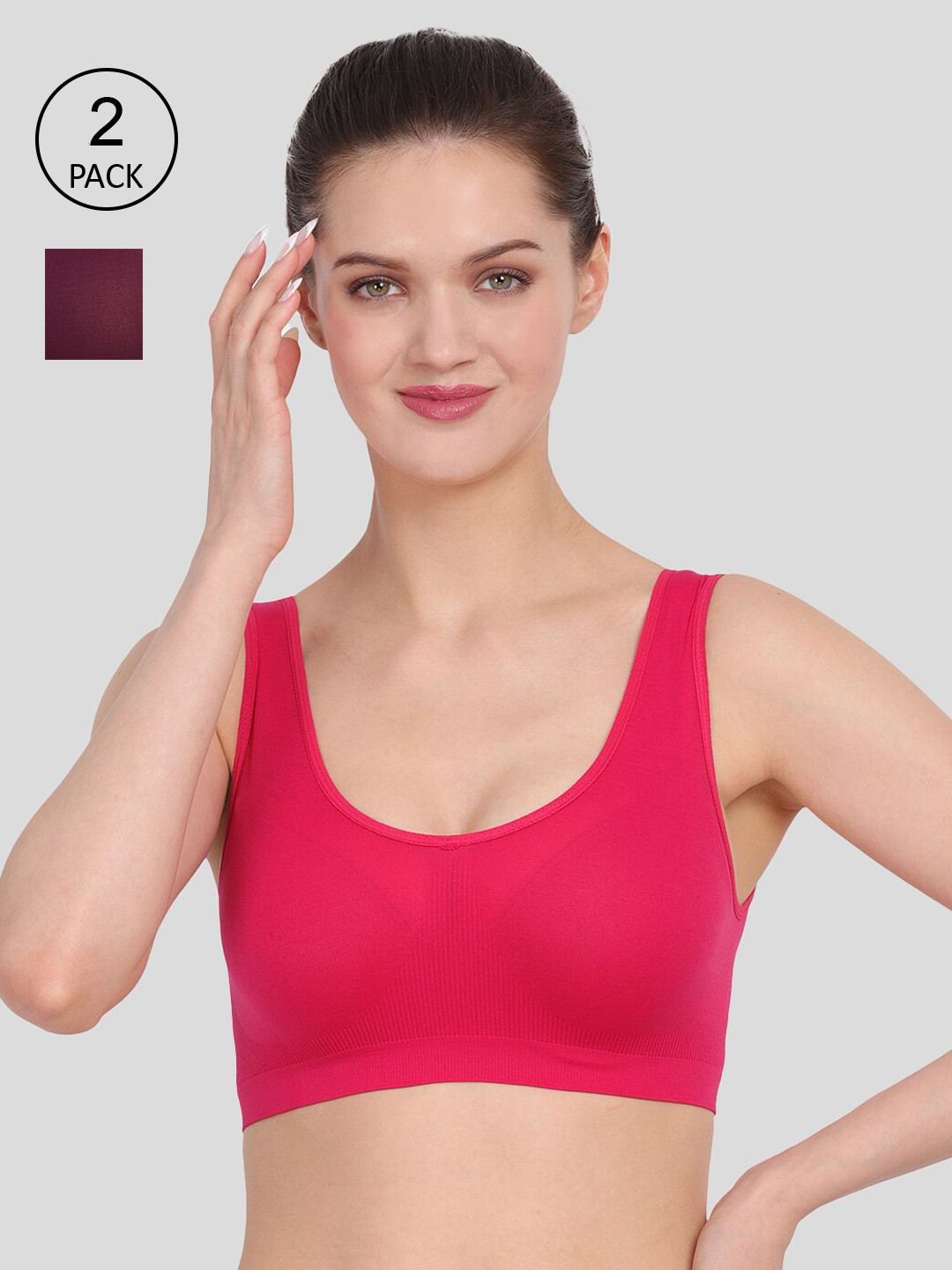 

Amour Secret Set of 2 Pink & Purple Bra