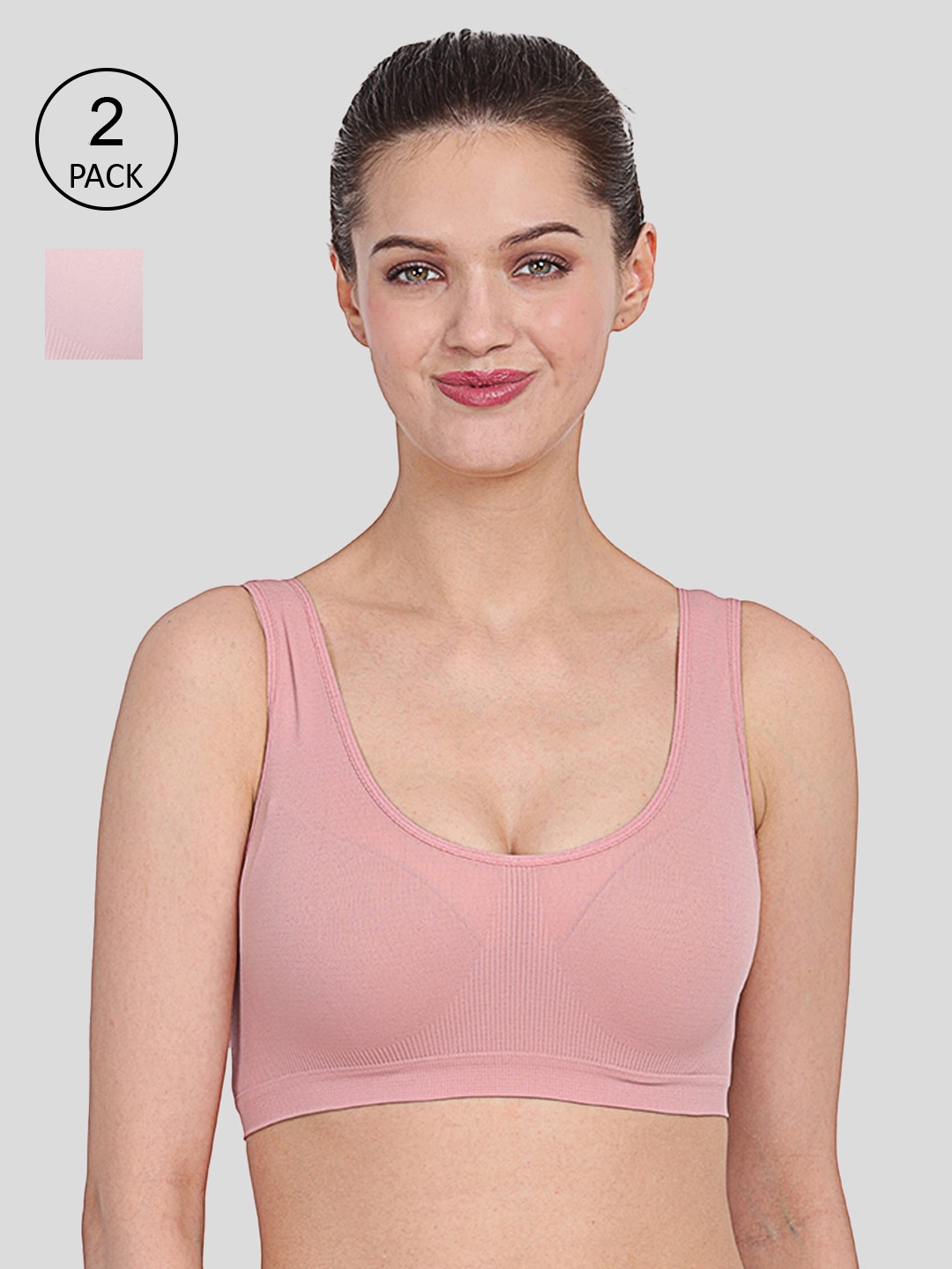 

Amour Secret Pink & Peach-Coloured Bra