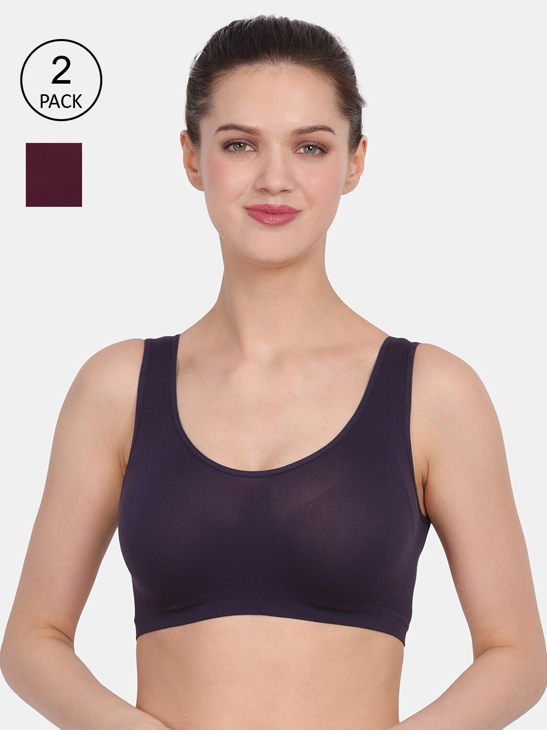 

Amour Secret Women's Non Padded Air Bra Pack Of 2, Purple