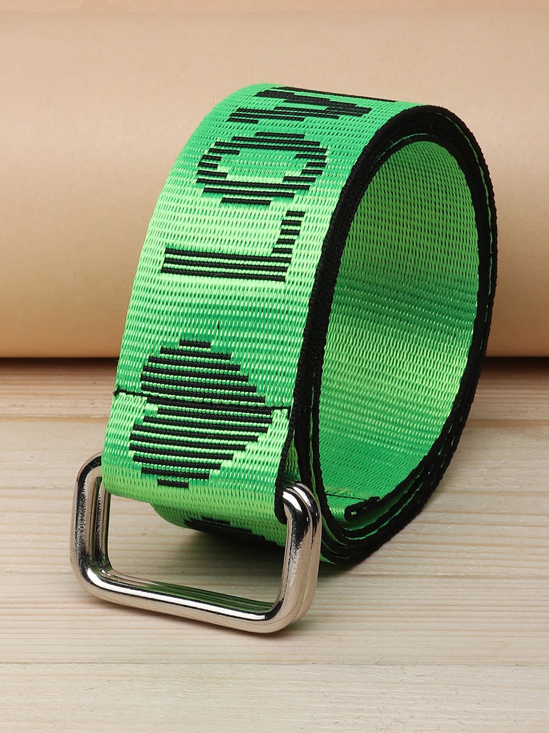 

ZORO Men Green Printed Belt
