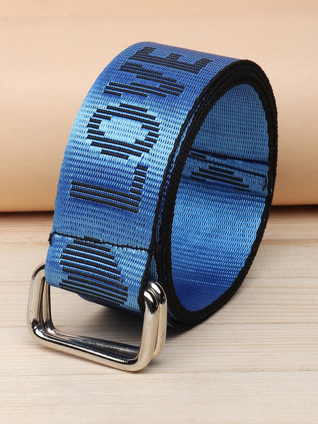 

ZORO Men Blue Printed Belt