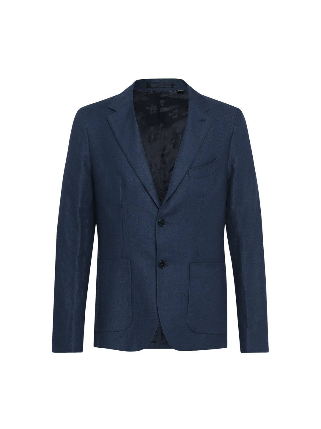 

Ted Baker Men Navy Blue Solid Single-Breasted Blazers