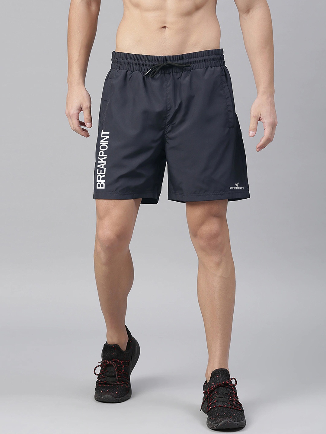 

Dpassion Men Navy Blue Sports Shorts