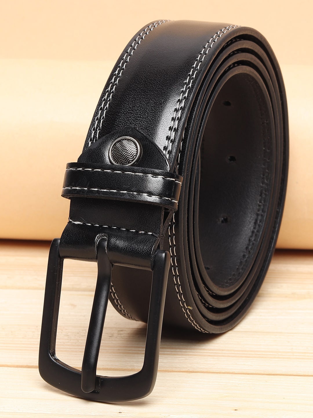 

ZORO Men Black PU Belt