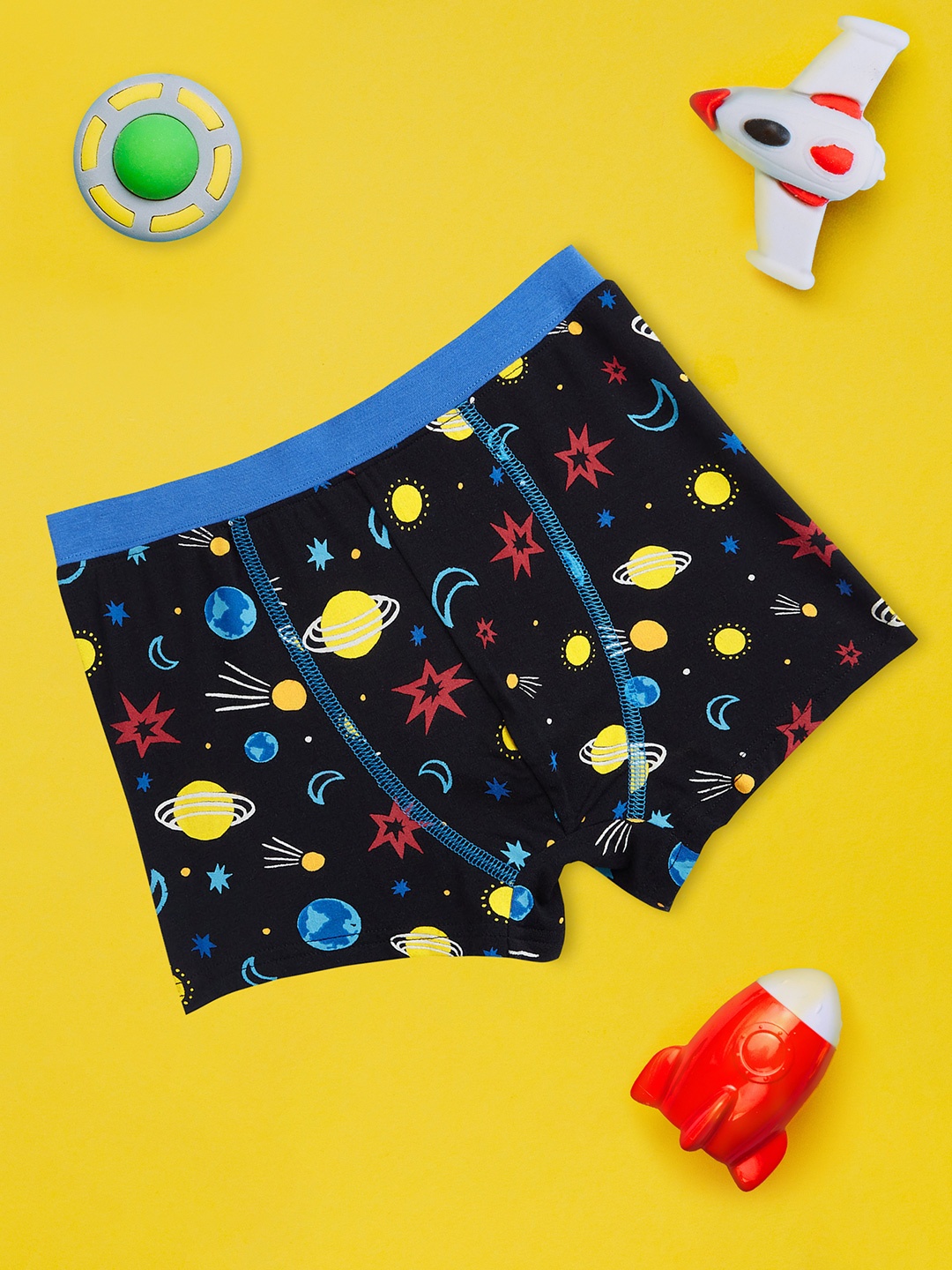 

XY Life Boys Black & Yellow Astro Black Starry Intellisoft Tencel Modal Trunks