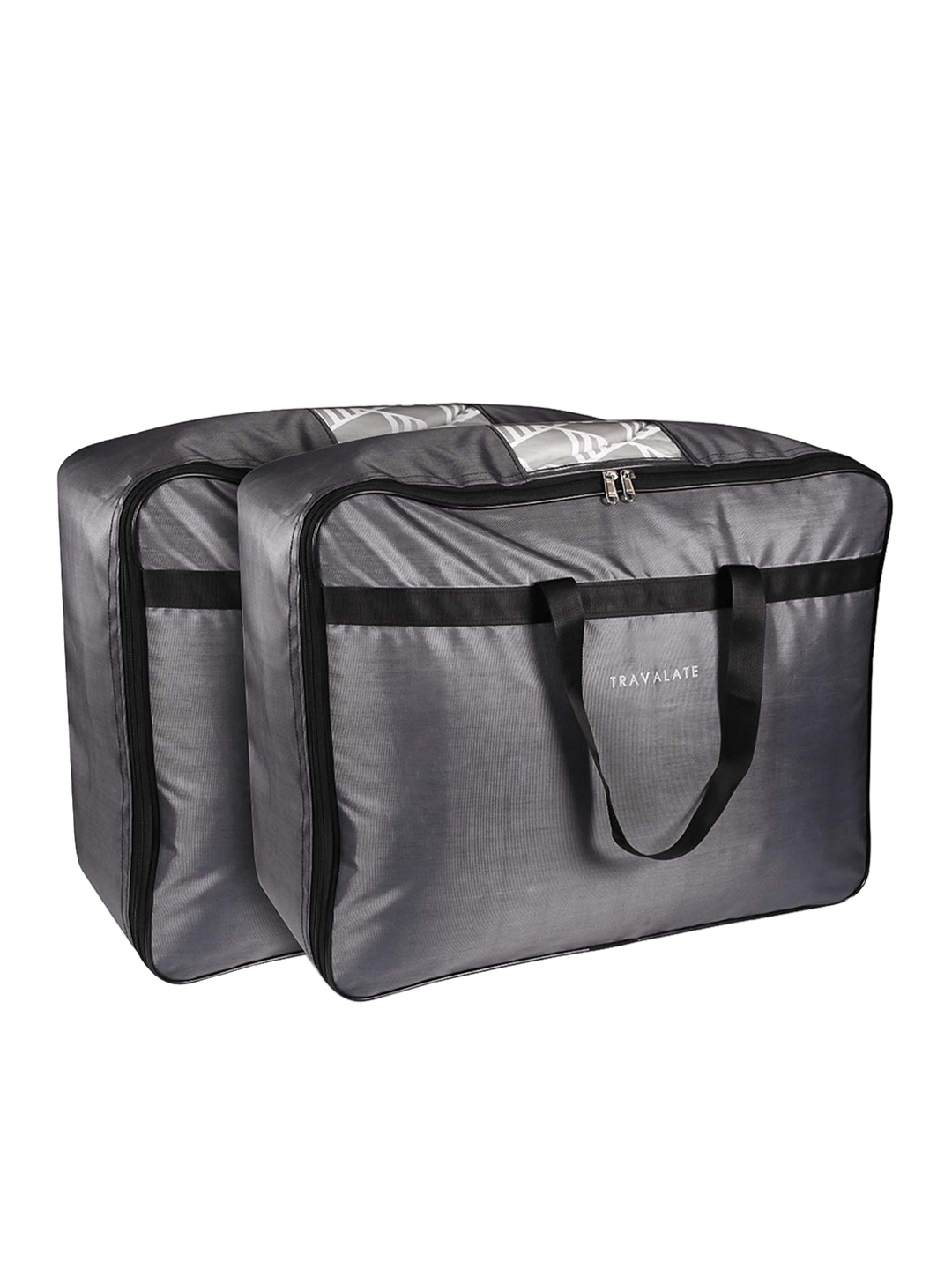 

TRAVALATE Black Solid Storage Bag 60L