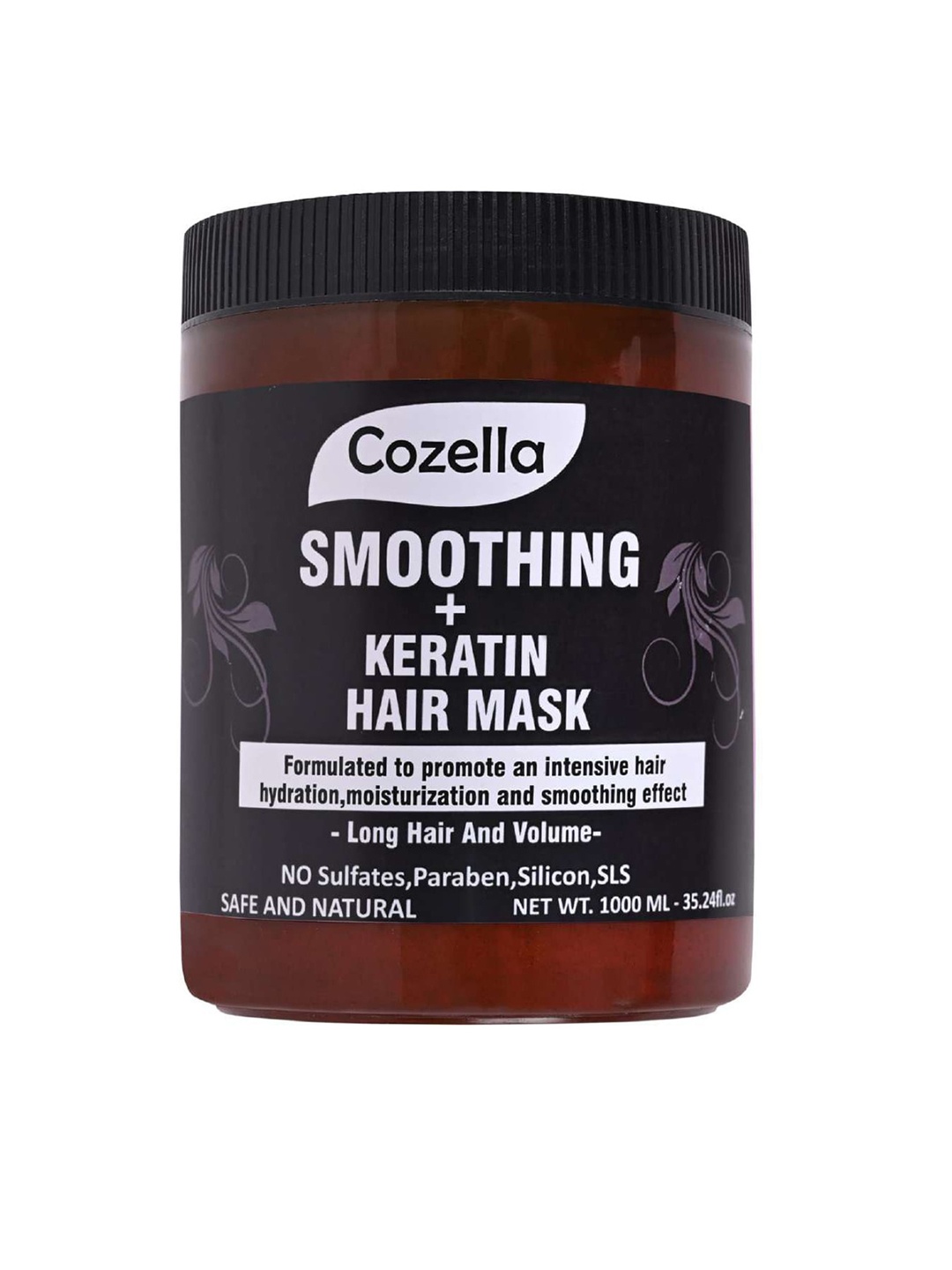 

COZELLA Smoothing Keratin Hair Mask 1000ML, Brown