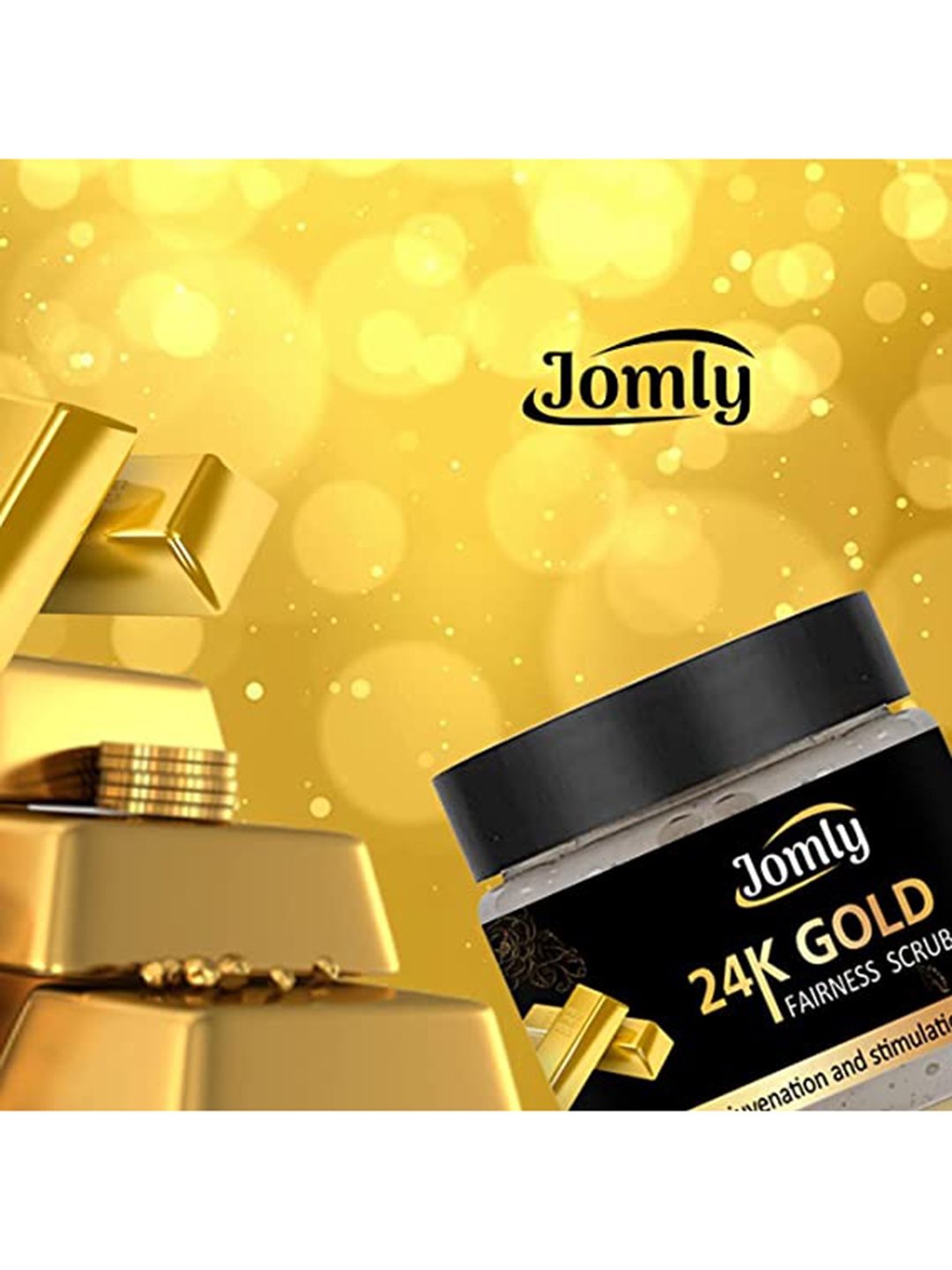 

jomly Gold Face Scrub And Exfoliator For Instant Glow Tan Removal