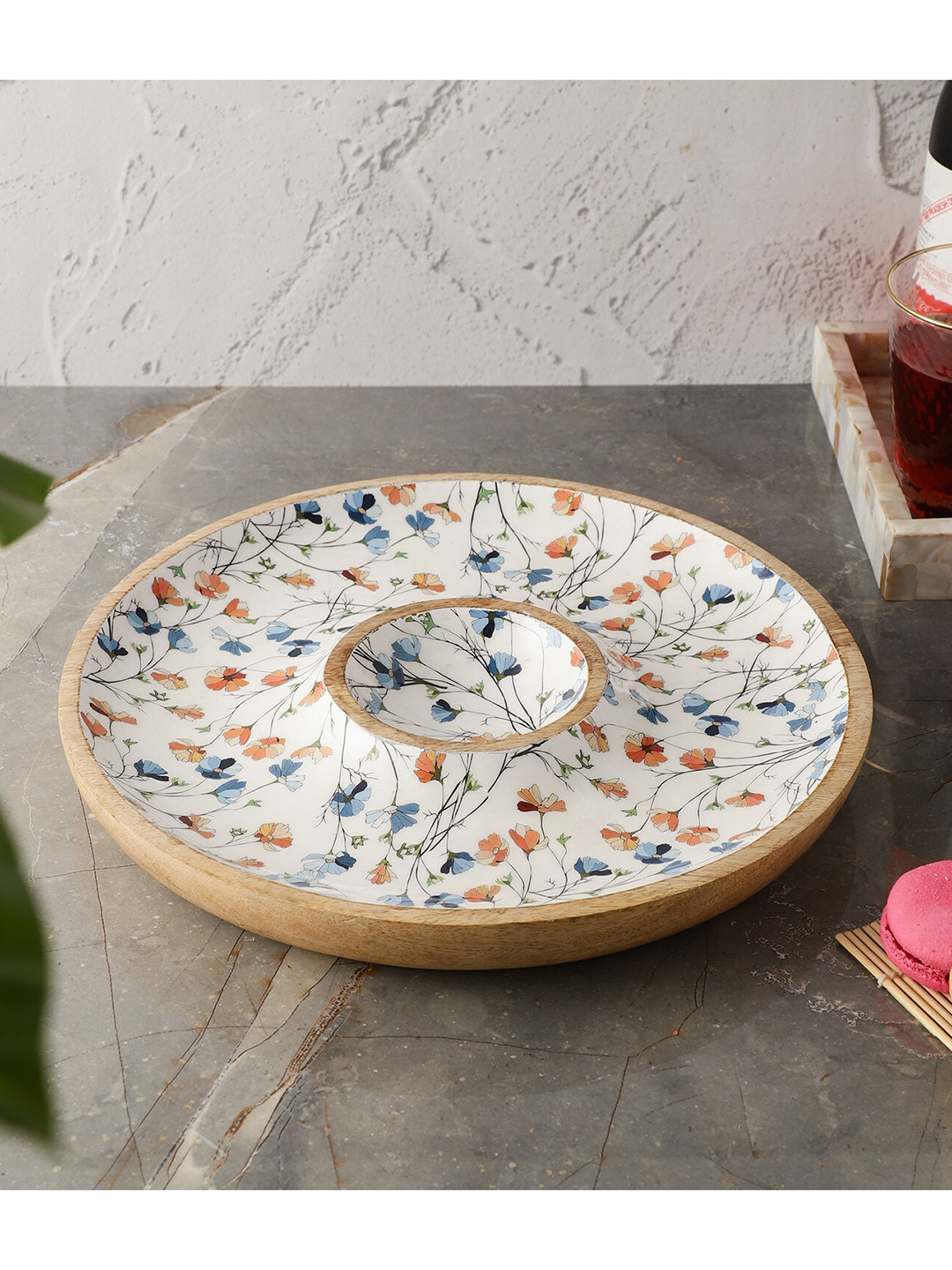 

The Decor Mart White Printed Serveware