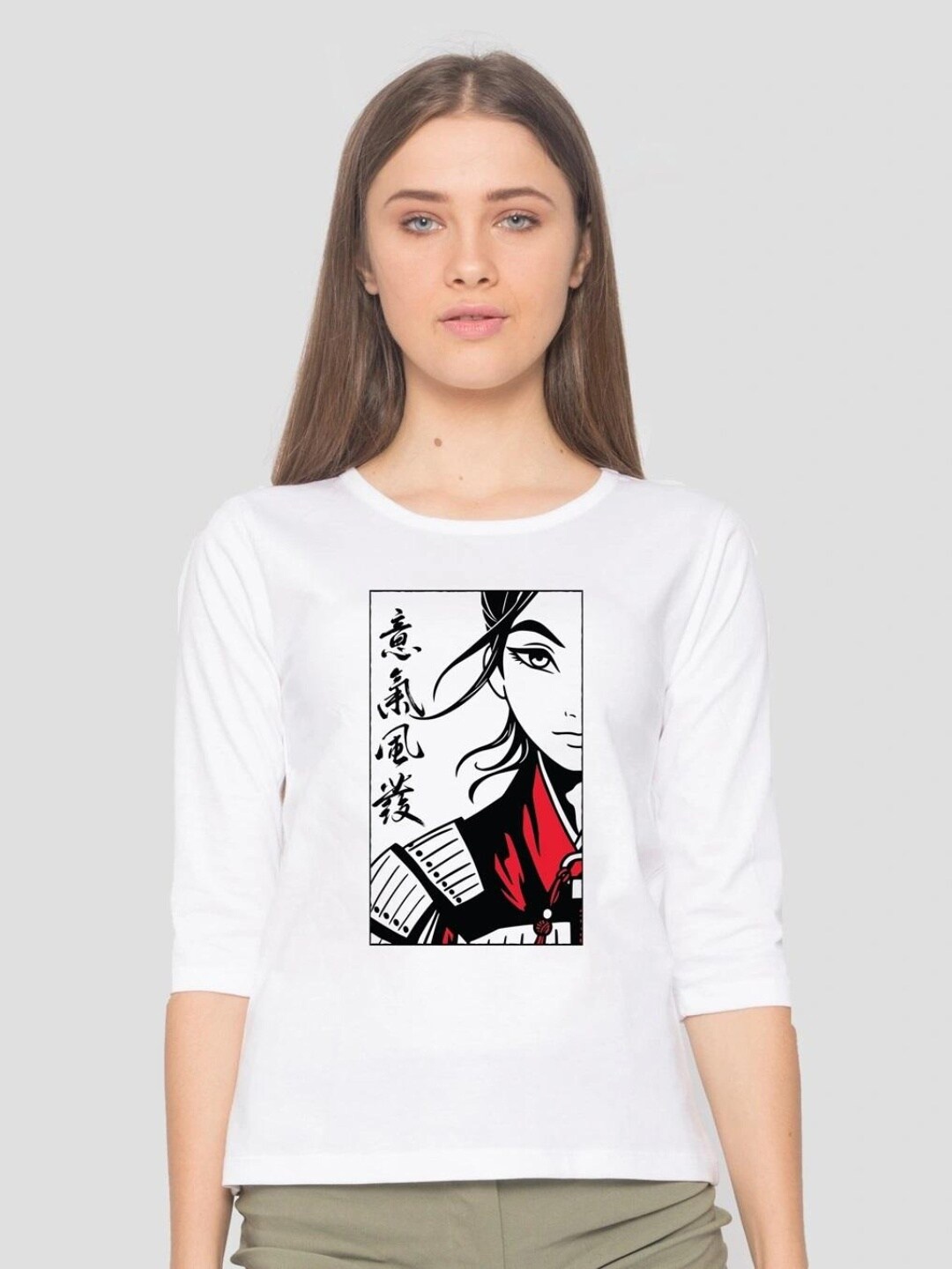 

Bewakoof Women White Printed Pure Cotton Slim Fit T-shirt