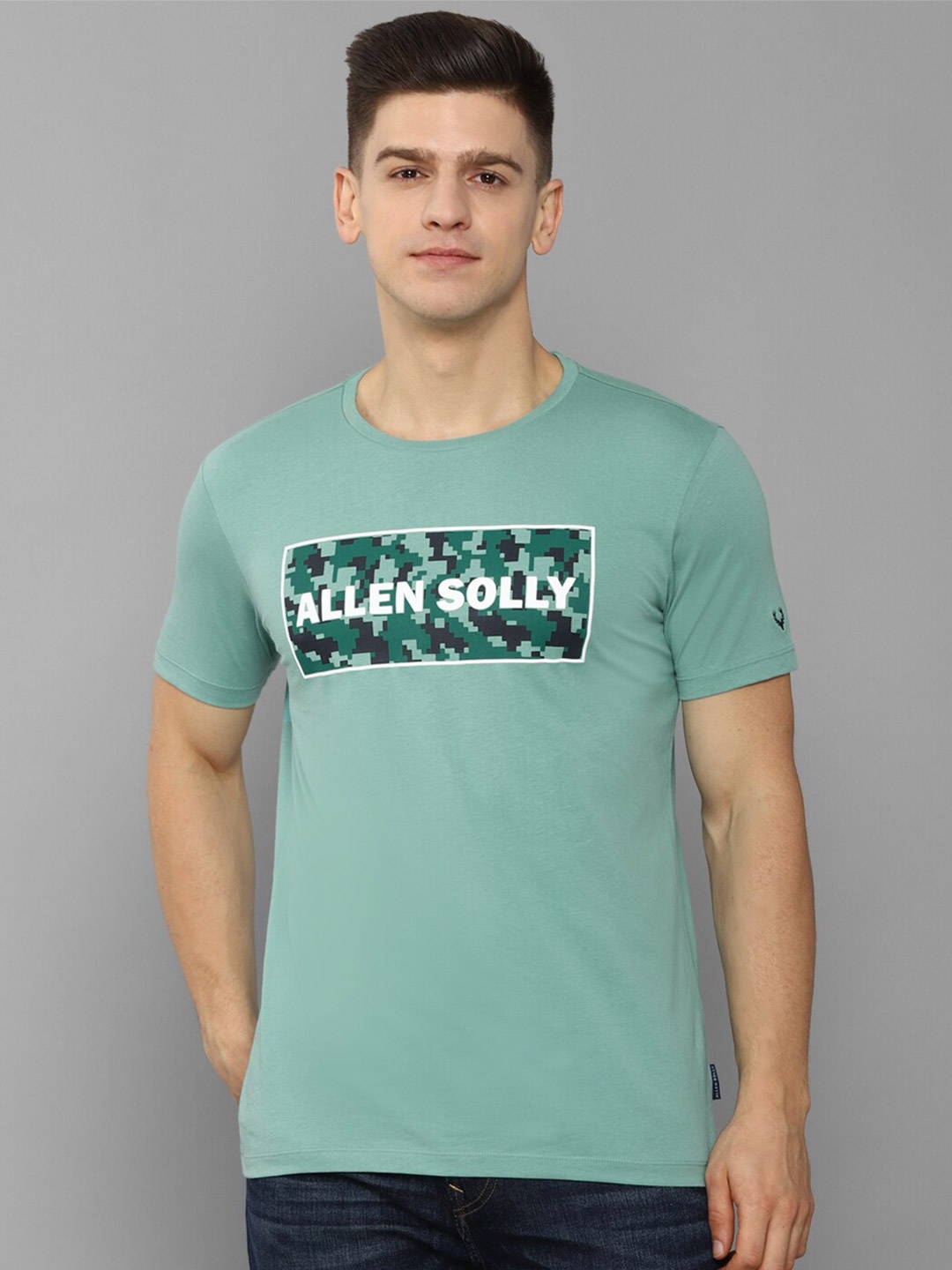 

Allen Solly Men Green Typography Printed T-shirt