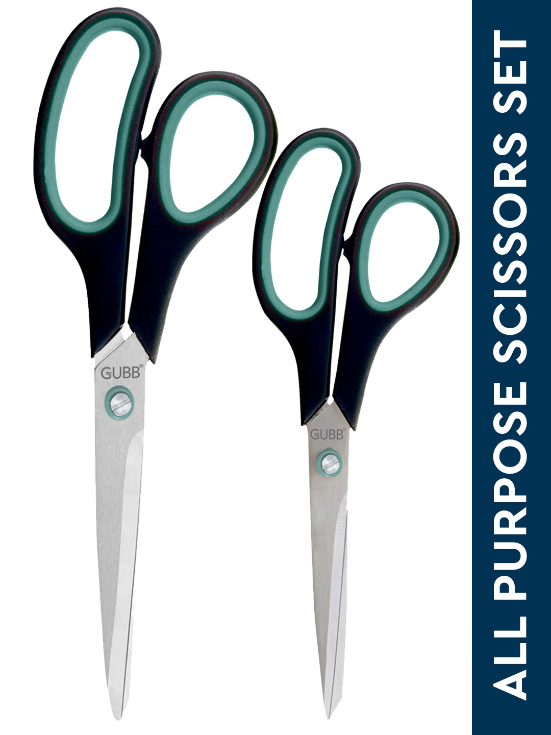 

GUBB Green & Black Pack Of 2 Grooming Scissors