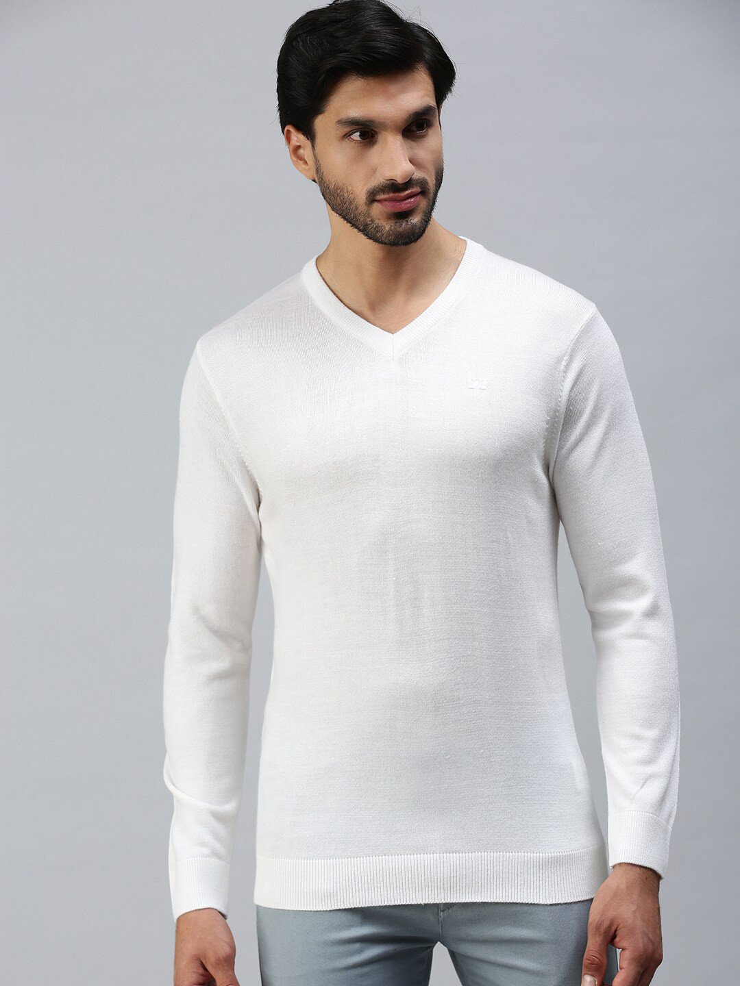 

98 Degree North Men White Pullover