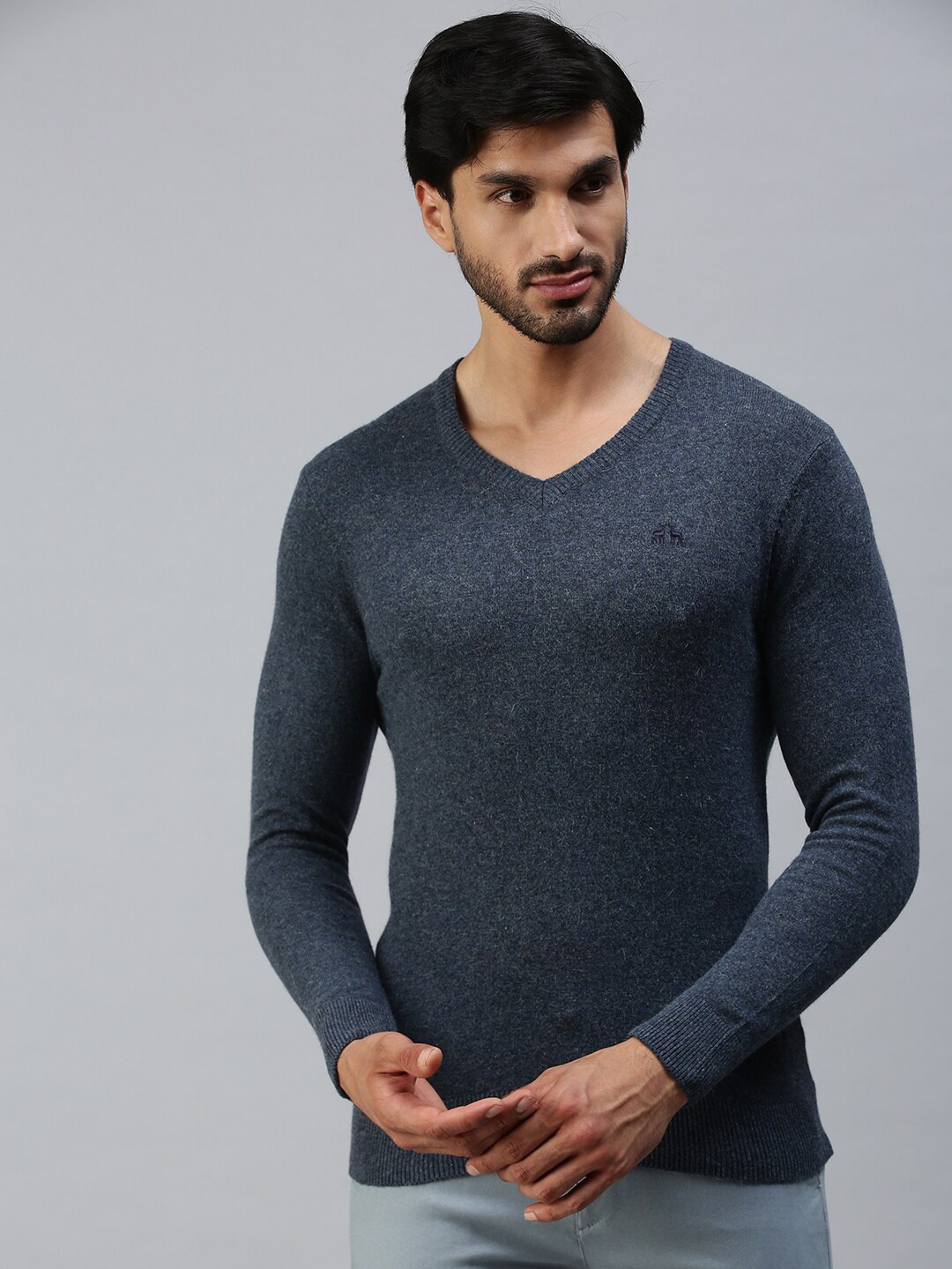 

98 Degree North Men Navy Blue Pullover