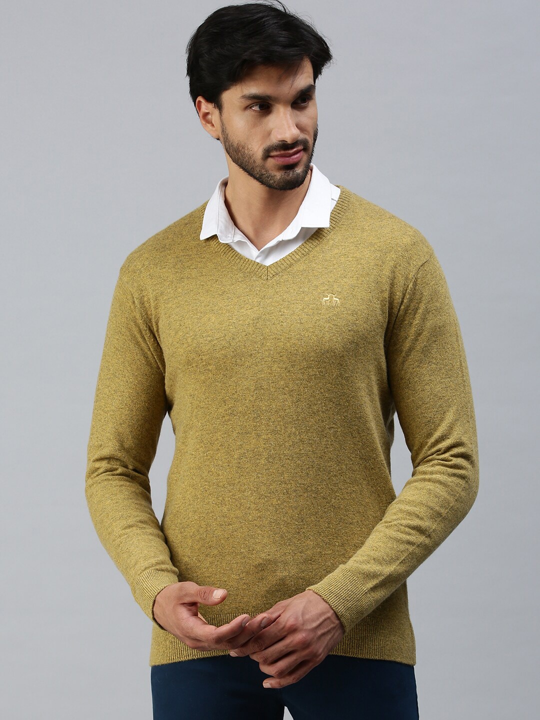 

98 Degree North Men Khaki Pullover