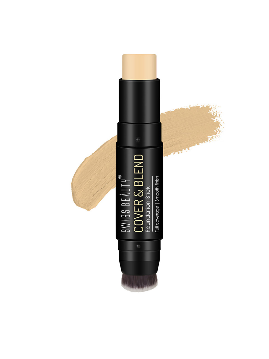 

SWISS BEAUTY Cover & Blend Foundation Stick for Smooth Finish 12g - Pretty Vanilla, Beige