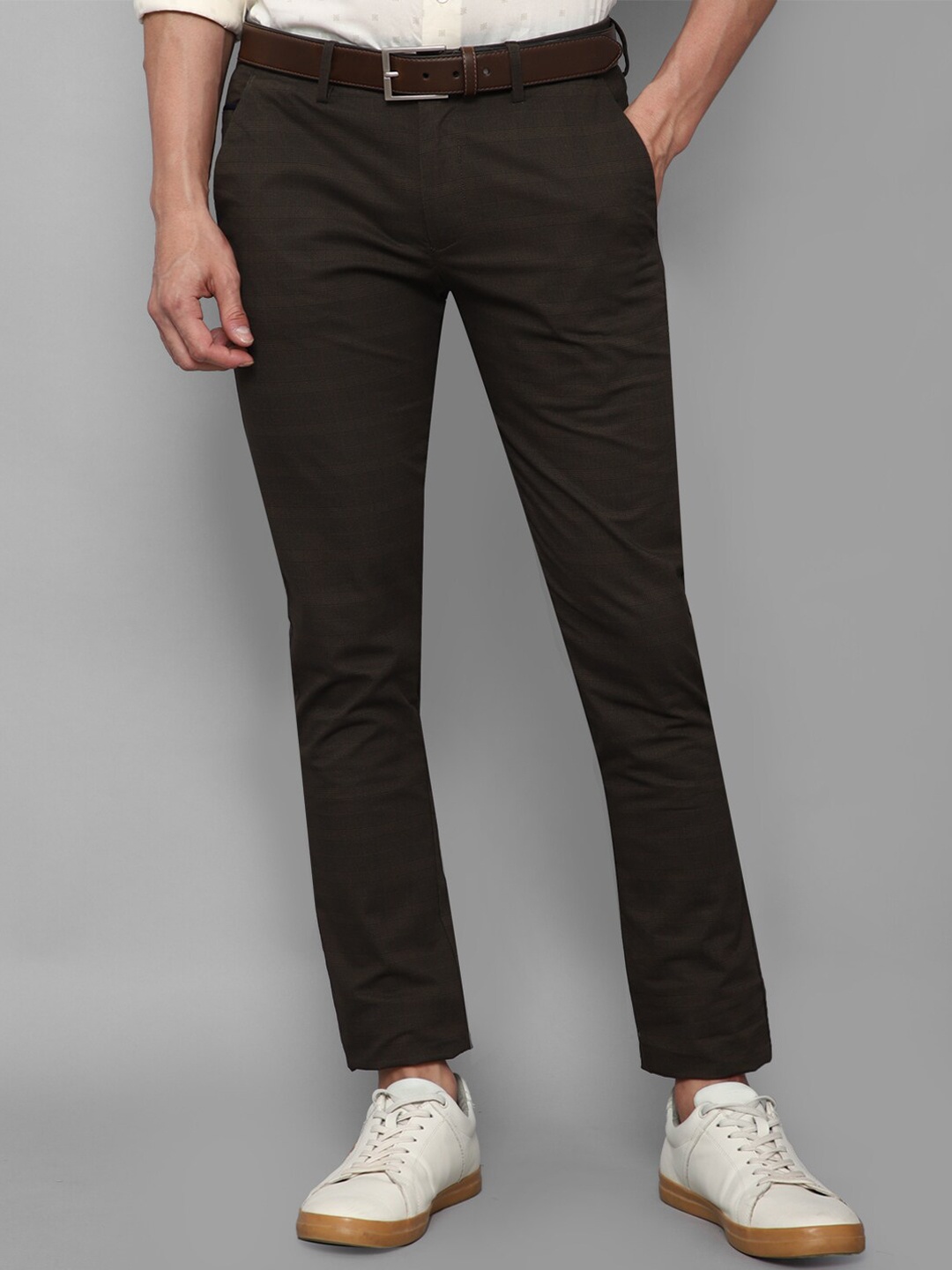 

Allen Solly Men Black Slim Fit Formal Trousers