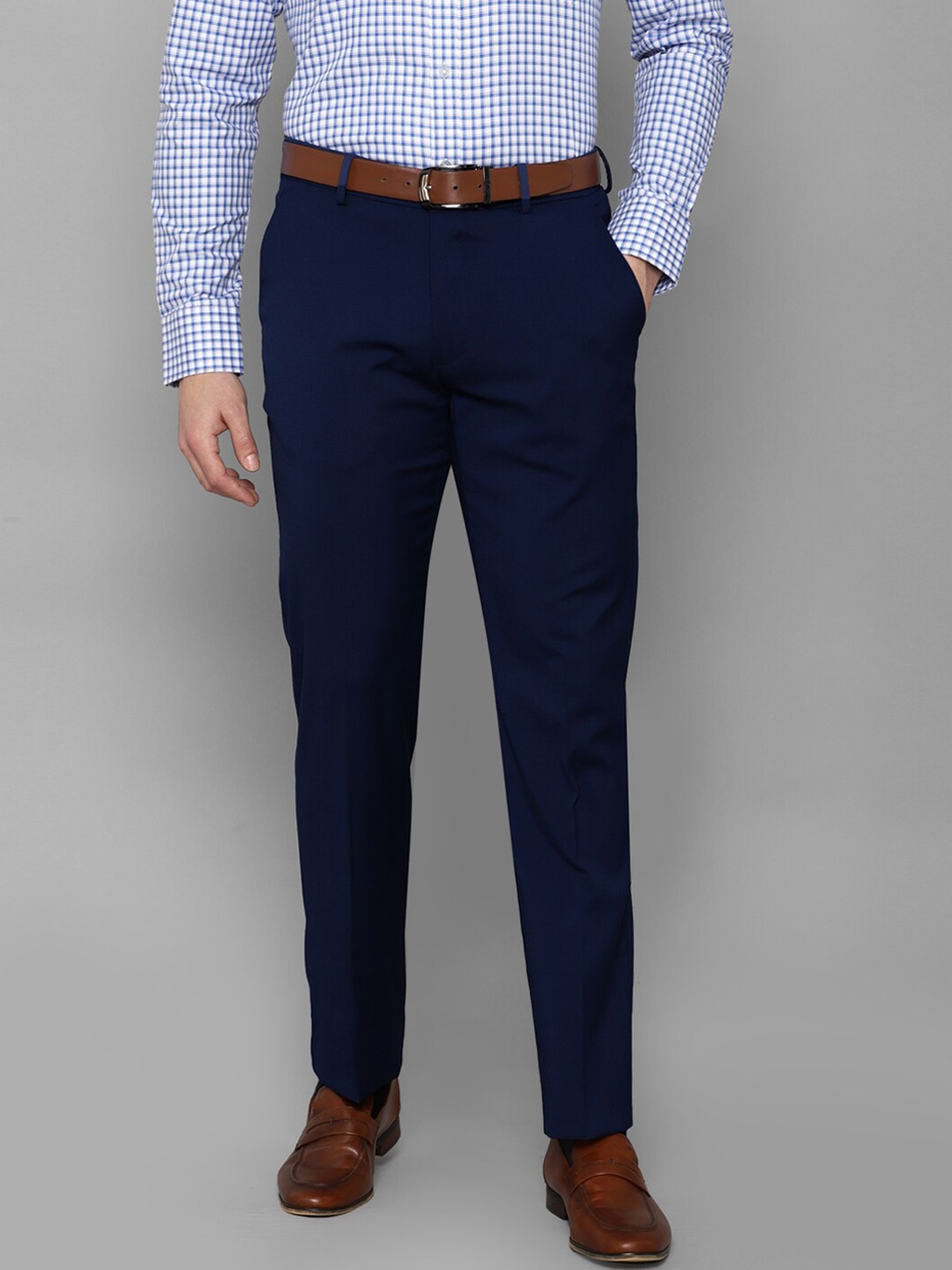 

Louis Philippe Men Navy Blue Trousers