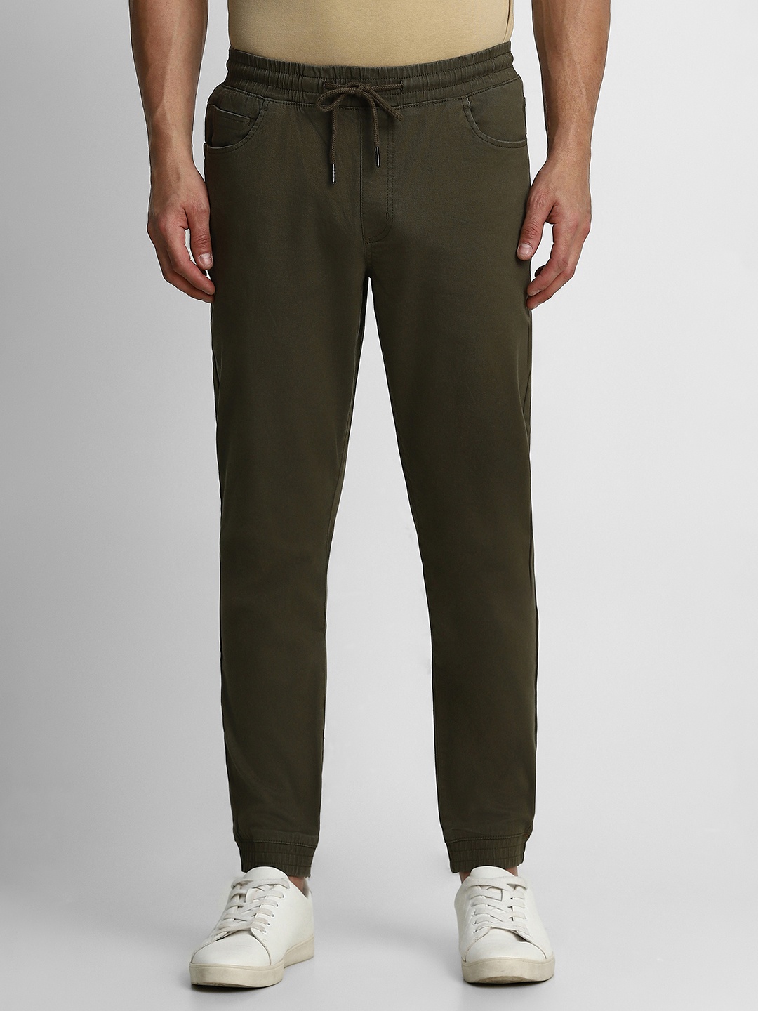 

Louis Philippe Jeans Men Green Trousers