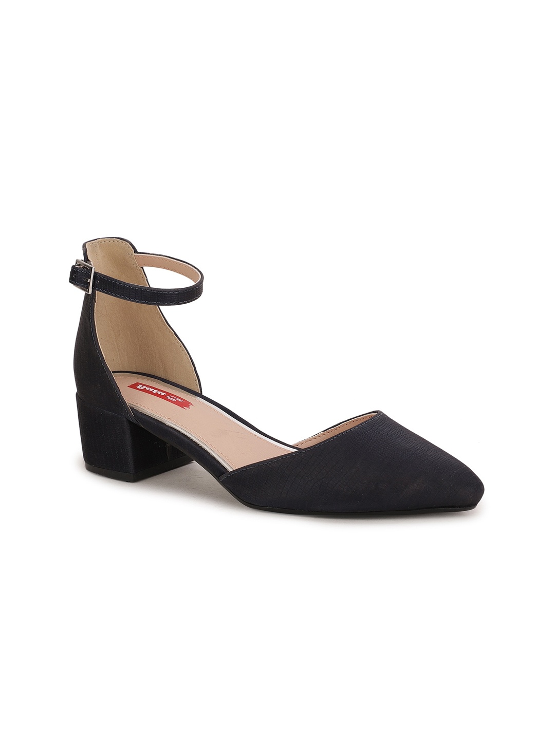 

Bata Blue PU Block Pumps