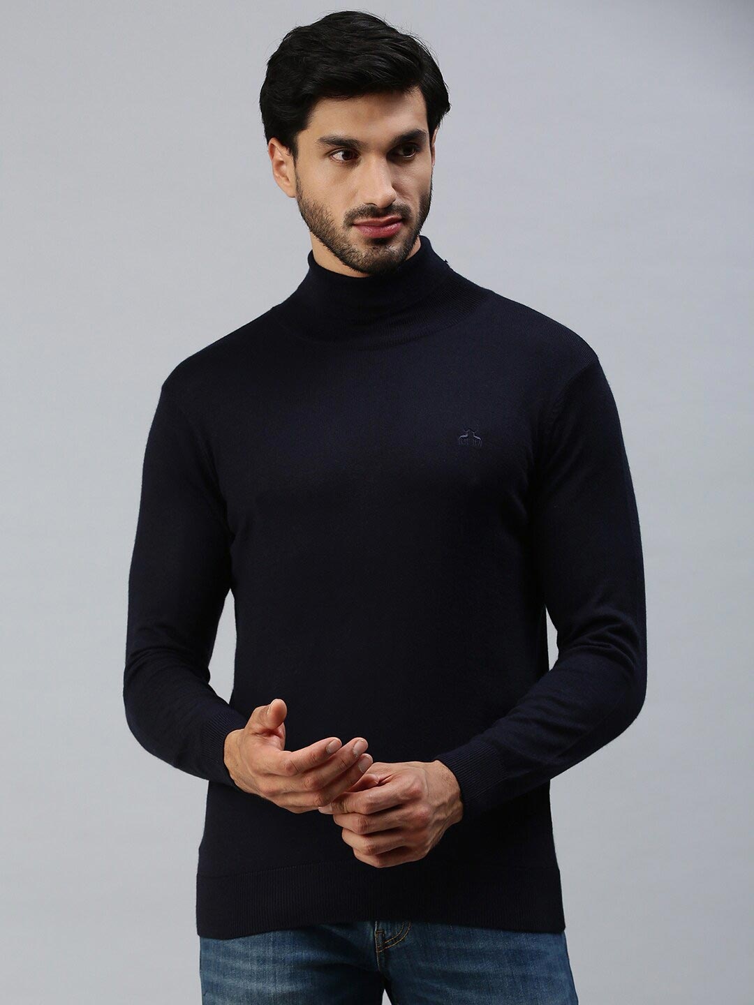 

98 Degree North Men Navy Blue Pullover