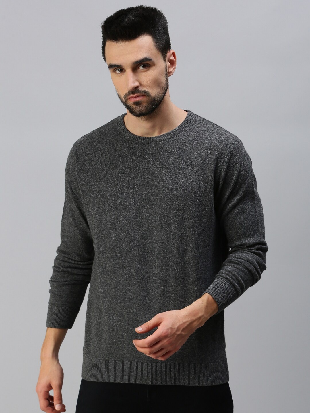 

98 Degree North Men Charcoal Pullover